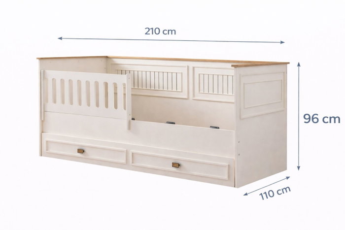 Hanah Home Zenit Cama de día Crema claro Hanah Home Zenit Cama de día Crema claro